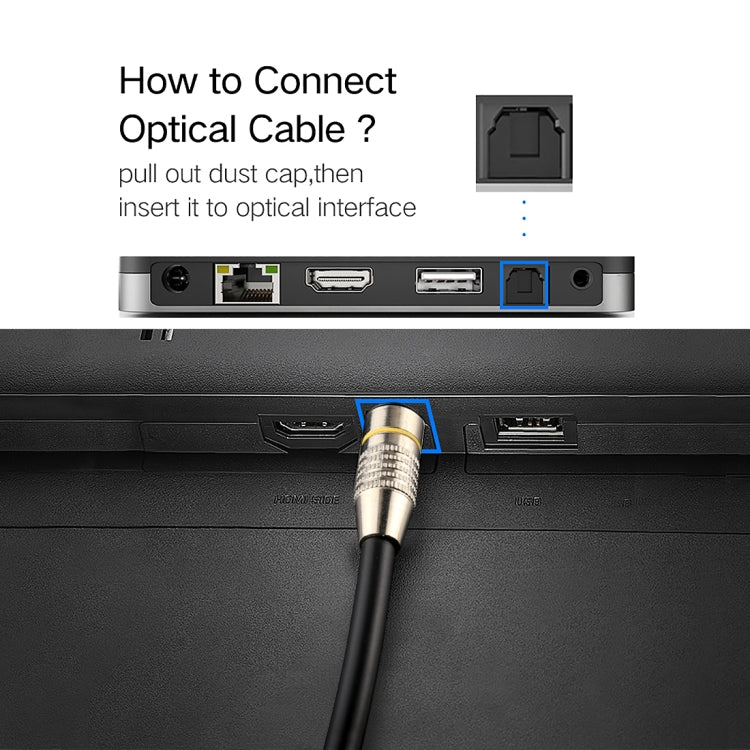 1m OD6.0mm Nickel Plated Metal Head Toslink Male to Male Digital Optical Audio Cable, Length: 1m