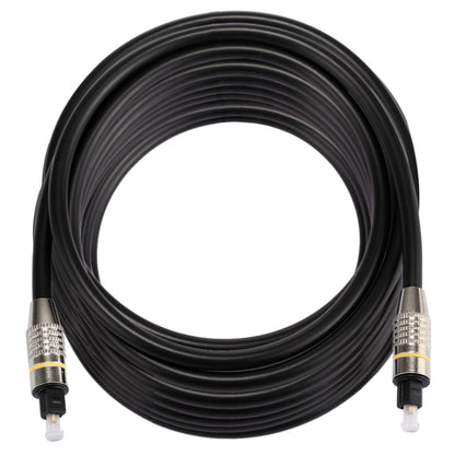 10m OD6.0mm Nickel Plated Metal Head Toslink Male to Male Digital Optical Audio Cable, Length: 10m