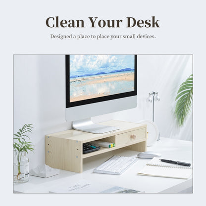 ORICO MSR-02-WD-BP Wood Grain Computer Monitor Holder, Size: 50 x 20 x 13.5cm, Size: 50 x 20 x 13.5cm