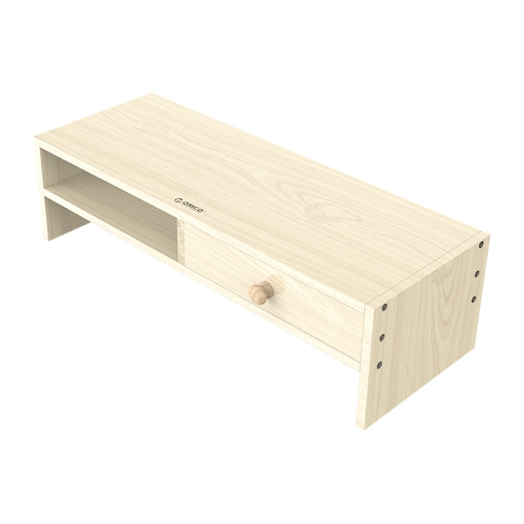 ORICO MSR-05-WD-BP 2-layer Wood Grain Computer Monitor Holder with Drawer, Size: 50 x 20 x 13.5cm, 2-layer with Drawer, Size: 50 x 20 x 13.5cm