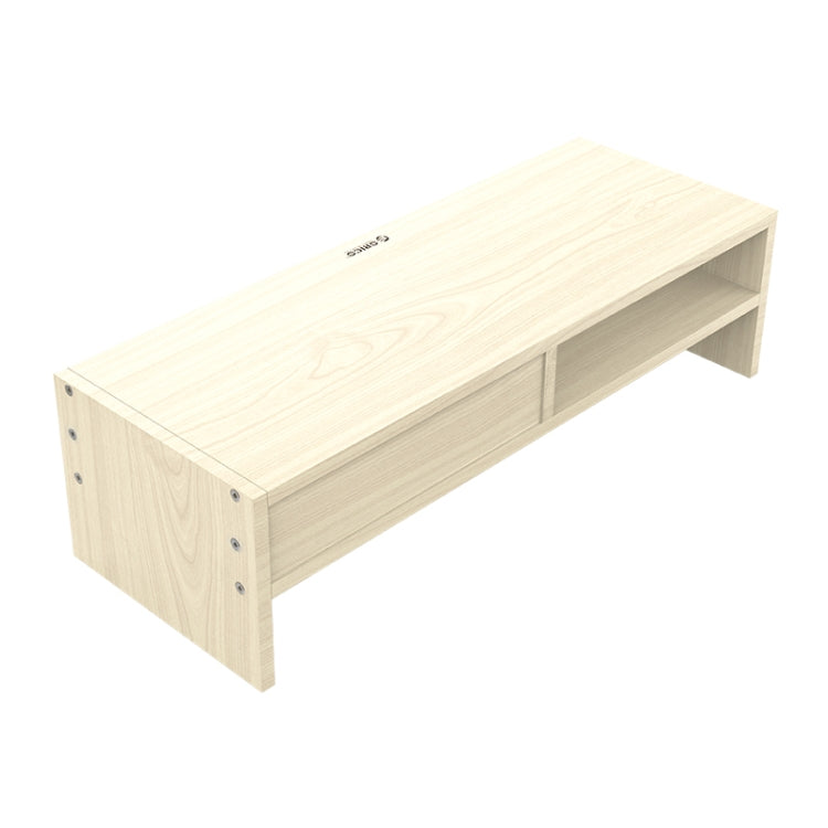 ORICO MSR-05-WD-BP 2-layer Wood Grain Computer Monitor Holder with Drawer, Size: 50 x 20 x 13.5cm, 2-layer with Drawer, Size: 50 x 20 x 13.5cm