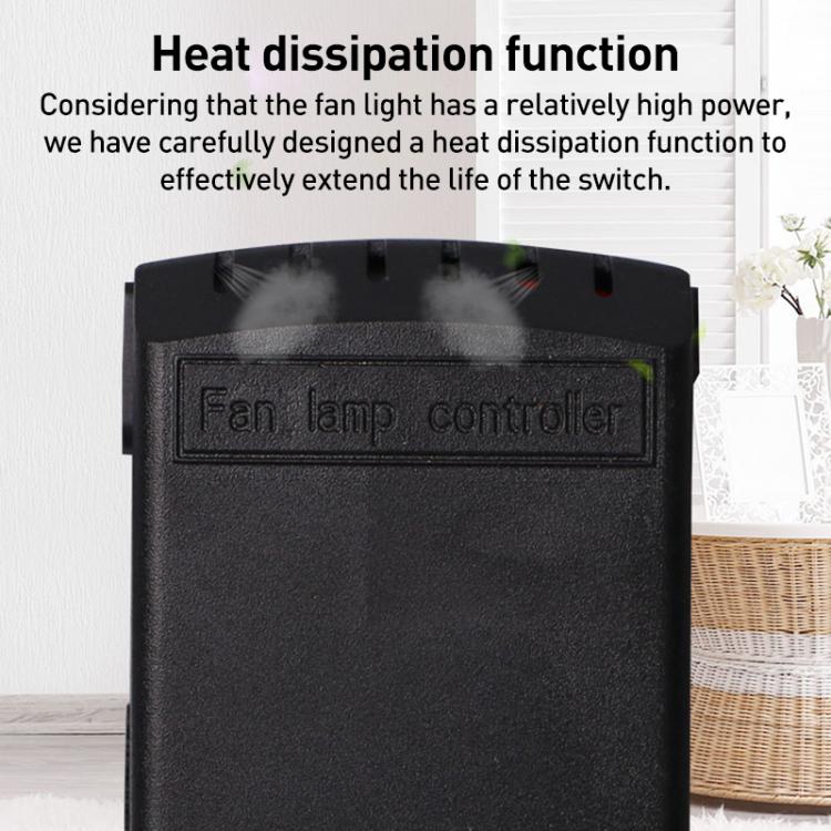 Universal Ceiling Fan Lamp Remote Control Kit 85-265V Timing Wireless Control Switch Adjusted Wind Speed Transmitter Receiver