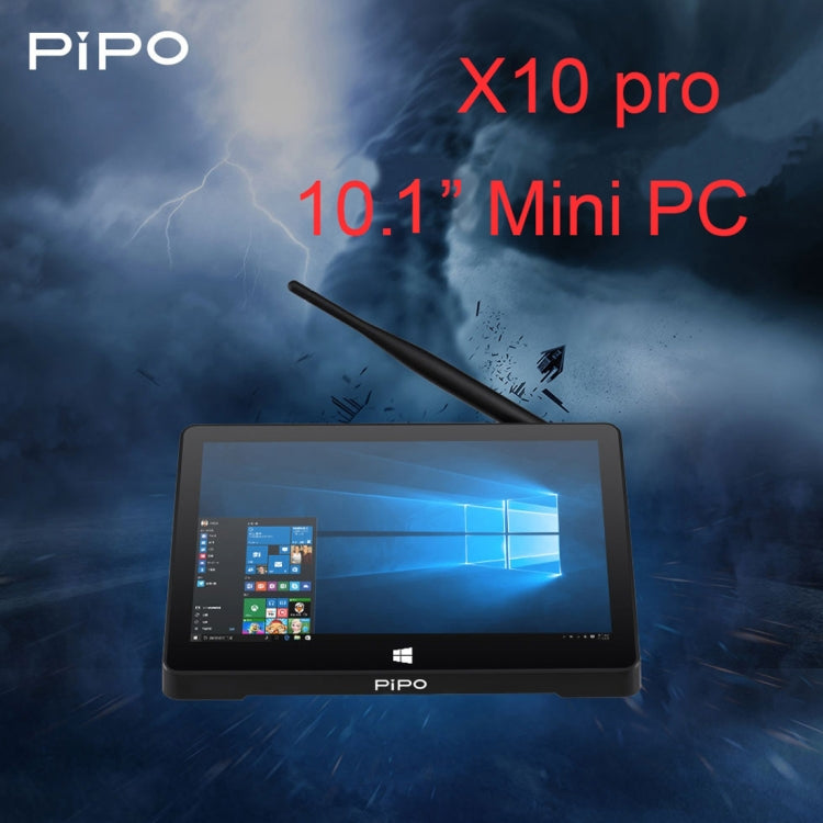 PiPo X10 Pro TV Box Style Tablet Mini PC, 6GB+64GB, 5000mAh Battery, 10.1 inch Windows 10 Intel Intel Celeron Processor N4020 Quad Core up to 2.8Ghz, Support TF Card & Bluetooth & WiFi & LAN & HDMI, X10 Pro