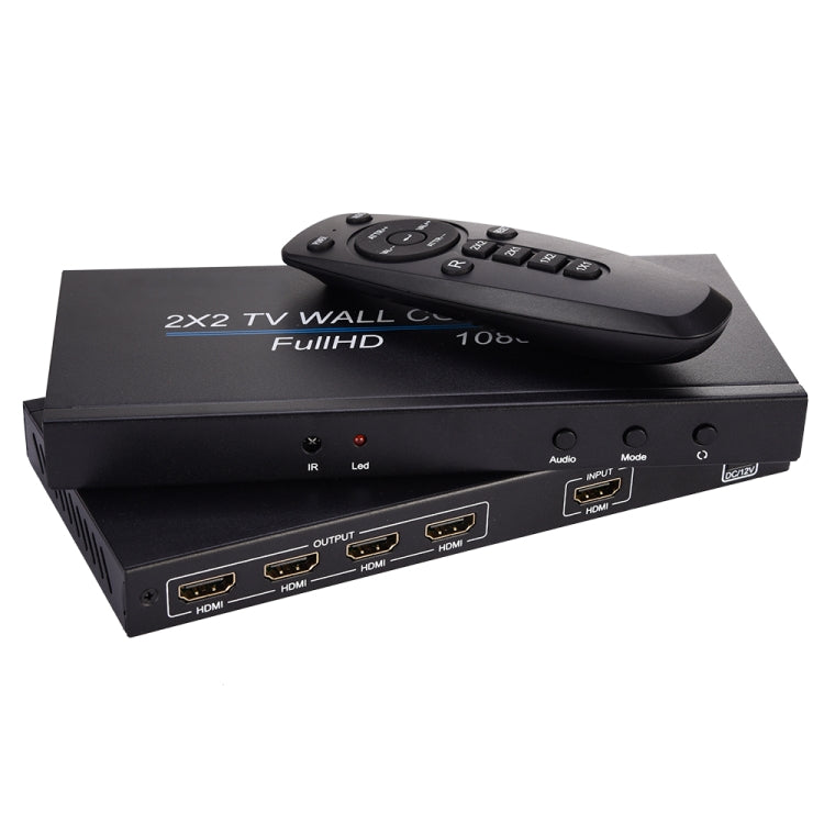 BT14 2X2 HDMI TV Wall Controller Multi-screen Splicing Processor, Full HD 1080P