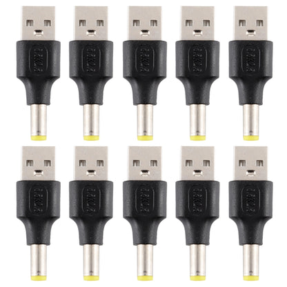 10 PCS 5.5 x 2.5mm Male to USB 2.0 Male DC Power Plug Connector, 5.5 x 2.5mm