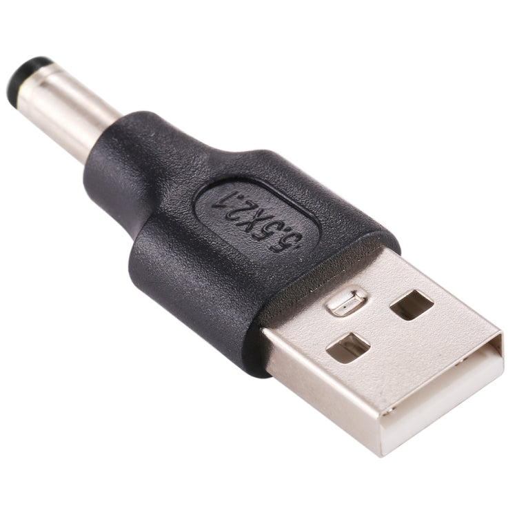 10 PCS 5.5 x 2.1mm Male to USB 2.0 Male DC Power Plug Connector, 5.5 x 2.1mm