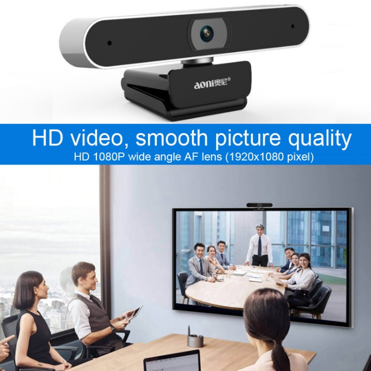 Aoni A30 Beauty FHD 1080P Smart IPTV WebCam Teleconference Teaching Live Broadcast Computer Camera with Microphone, A30