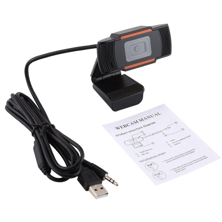HD 720P Rotatable Computer Camera USB Webcam PC Camera for Skype / Android TV, 720P