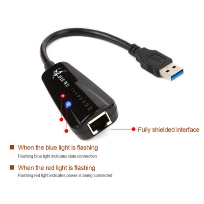 DIE WU TXA042 Realtek 8153 USB 3.0 to Gigabit Ethernet RJ45 LAN 10/100/1000Mbps Network Card Adapter, TXA042