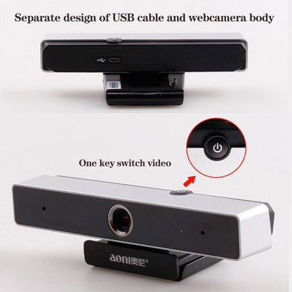 aoni C90 1080P HD Business Smart Computer Camera with Microphone, C90