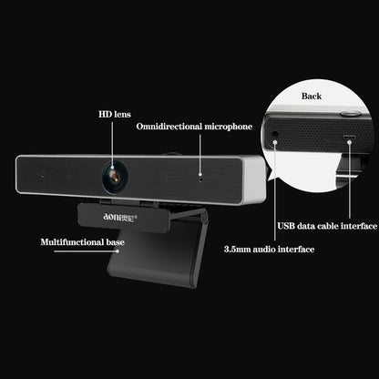 aoni C90 1080P HD Business Smart Computer Camera with Microphone, C90