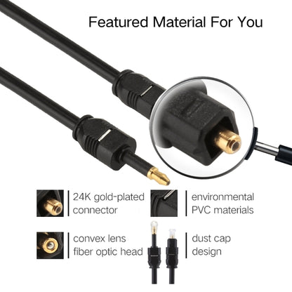 3m OD4.0mm Toslink Male to 3.5mm Mini Toslink Male Digital Optical Audio Cable, 3m