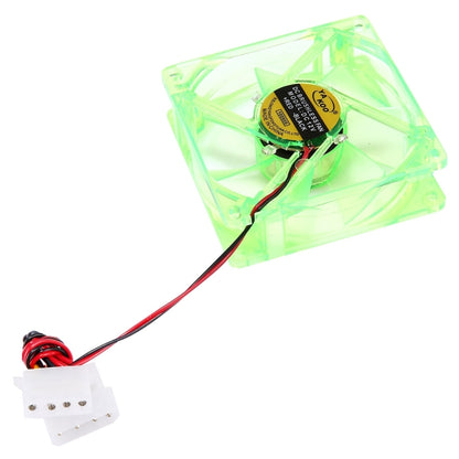 8025 4 Pin DC 12V 0.18A Computer Case Cooler Cooling Fan with LED Light, Random Color Delivery , Size: 80x80x25mm, 8025 Green, 8025 Dark Blue