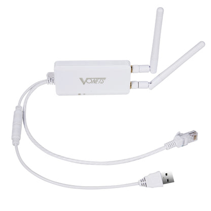 VONETS VAP11S 2.4G Mini Wireless Bridge 300Mbps WiFi Repeater with 2 Antennas, VAP11S
