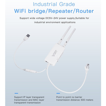 VONETS VAP11S 2.4G Mini Wireless Bridge 300Mbps WiFi Repeater with 2 Antennas, VAP11S