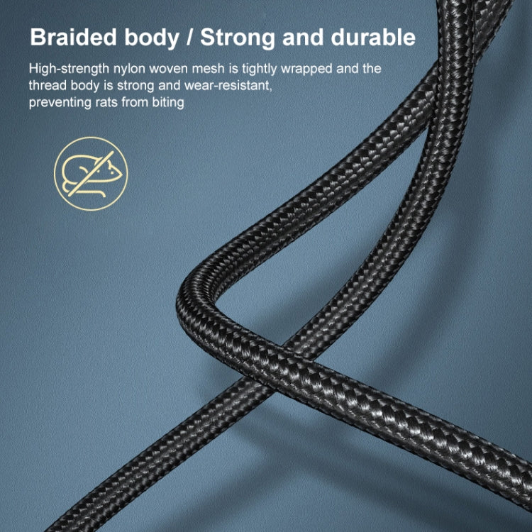 Ugreen Type-C / USB-C to Type-B Printer Nylon Braid Connect Data Cable, Length: 3m, Length: 3m
