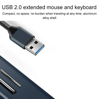 15102 5 in 1 USB-C / Type-C to USB3.0 + SD / TF Card Reader HUB Adapter, Type-C