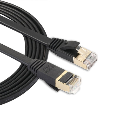 1.8m CAT7 10 Gigabit Ethernet Ultra Flat Patch Cable for Modem Router LAN Network - Built with Shielded RJ45 Connectors, Length: 1.8m