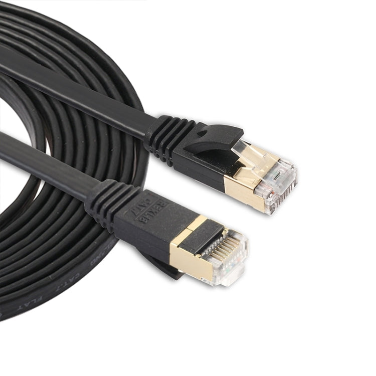 3m CAT7 10 Gigabit Ethernet Ultra Flat Patch Cable for Modem Router LAN Network - Built with Shielded RJ45 Connectors, Length: 3m