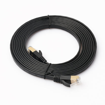 3m CAT7 10 Gigabit Ethernet Ultra Flat Patch Cable for Modem Router LAN Network - Built with Shielded RJ45 Connectors, Length: 3m