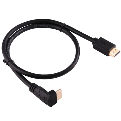 60cm 4K*2K HDMI 2.0 Version High Speed HDMI Cable with Ethernet Right Angle 90 Degree, HDMI to 90 Degree HDMI