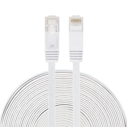 20m CAT6 Ultra-thin Flat Ethernet Network LAN Cable, Patch Lead RJ45, Length: 20m