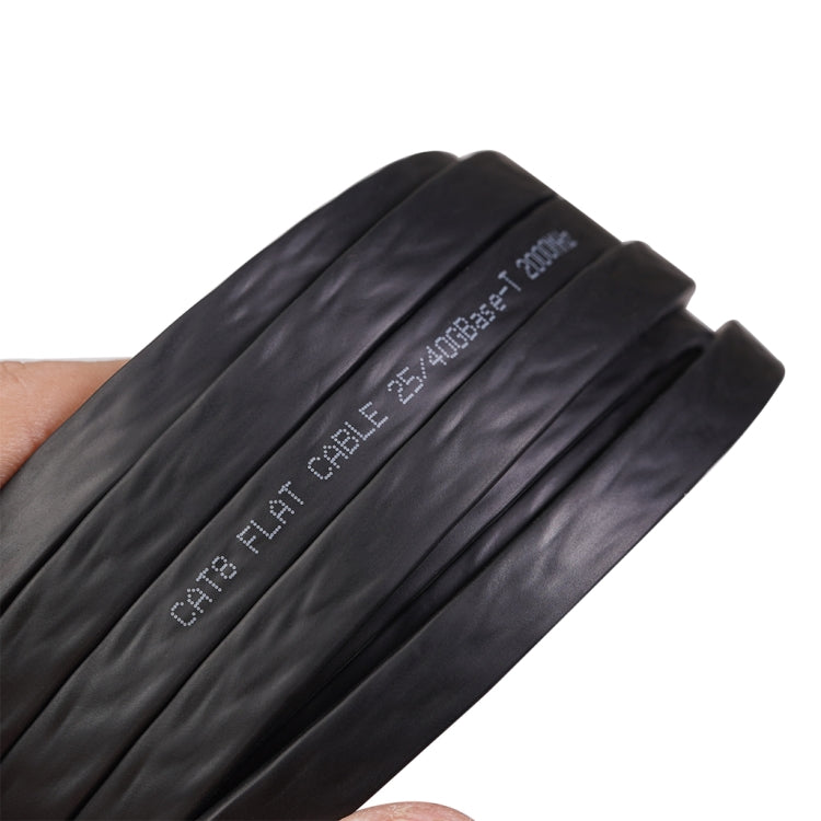 CAT8-2 Double Shielded CAT8 Flat Network LAN Cable, Length: 1m, 1m