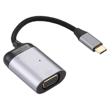 4K UHD USB-C / Type-C to VGA + PD Data Sync Adapter Cable, Type-C to VGA