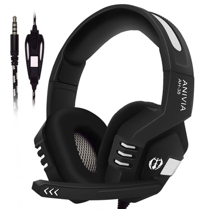 SADES AH-38 3.5mm Plug Wire-controlled E-sports Gaming Headset with Retractable Microphone, Cable Length: 2m, AH-38