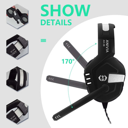 SADES AH-38 3.5mm Plug Wire-controlled E-sports Gaming Headset with Retractable Microphone, Cable Length: 2m, AH-38