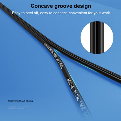 Triple Steel Wire Long Range Outdoor Fiber Optic Drop Cable Patch Jumper with SC Connector, Cable Length: 300m, 300m
