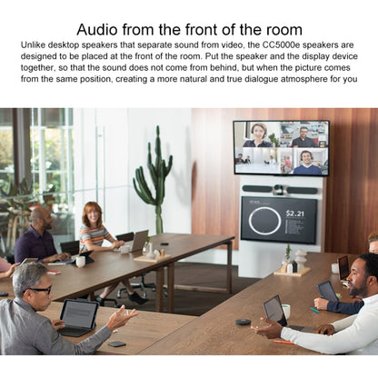 Logitech CC5000E Video Conference One-key Mute Plug-and-Play Extension Microphone
