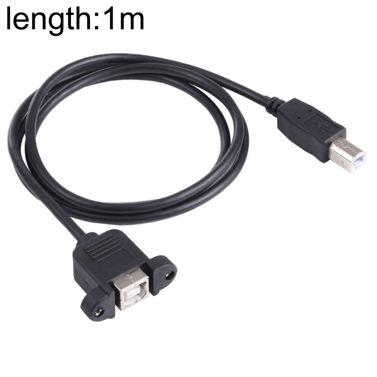 USB BM to BF Printer Extension Cable with Screw Hole, Length: 1m, USB-B Male to USB-B Female, 1m