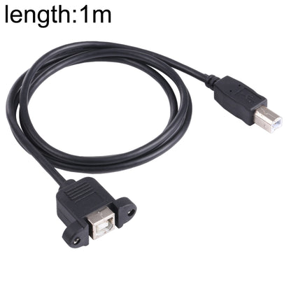 USB BM to BF Printer Extension Cable with Screw Hole, Length: 1m, USB-B Male to USB-B Female, 1m