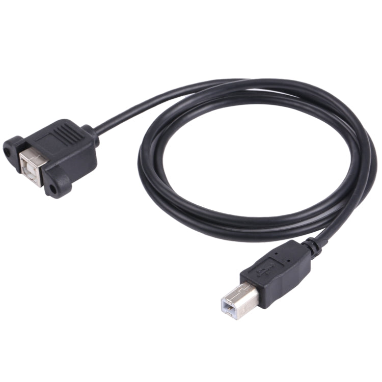 USB BM to BF Printer Extension Cable with Screw Hole, Length: 1m, USB-B Male to USB-B Female, 1m