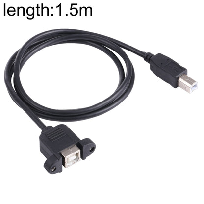 USB BM to BF Printer Extension Cable with Screw Hole, Length: 1.5m, USB-B Male to USB-B Female, 1.5m