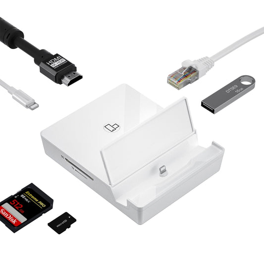 THT-020-1 Multi-functional HD Display Screen Converter with Network Card Function & Charging Base, THT-020-1 Network Card Function