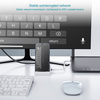 THT-020-1 Multi-functional HD Display Screen Converter with Network Card Function & Charging Base, THT-020-1 Network Card Function