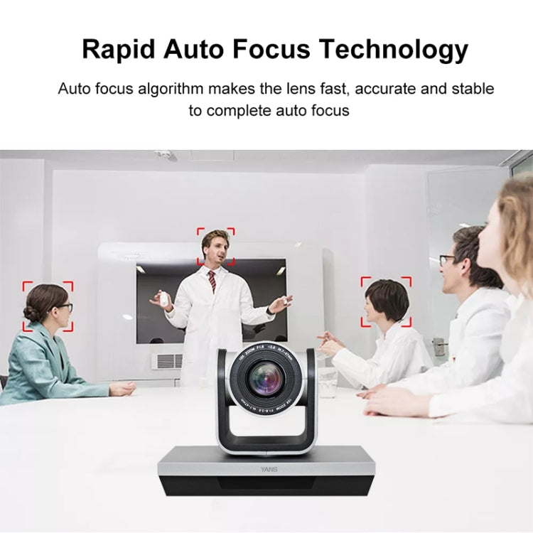 YANS YS-H20U USB HD 1080P Wide-Angle Video Conference Camera with Remote Control, US Plug, YS-H20U