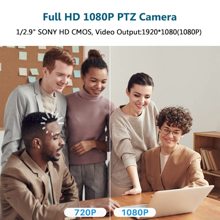 YANS YS-H210U USB HD 1080P 10X Zoom Lens Video Conference Camera with Remote Control, US Plug, YS-H210U