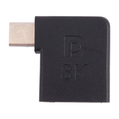 8K Mini DisplayPort Male to DisplayPort Female Elbow Adapter, Mini DP Male to DP Female Elbow