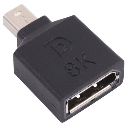 8K Mini DisplayPort Male to DisplayPort Female Straight Adapter, Mini DP Male to DP Female Straight