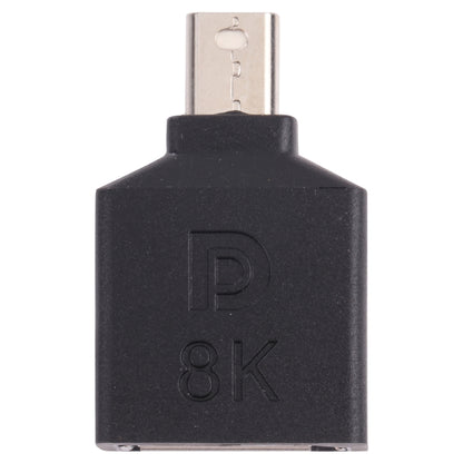 8K Mini DisplayPort Male to DisplayPort Female Straight Adapter, Mini DP Male to DP Female Straight