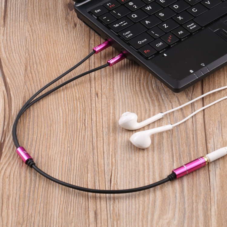 3.5mm Female to 2 x 3.5mm Male Adapter Cable, 3.5mm Female to 2 x 3.5mm Male