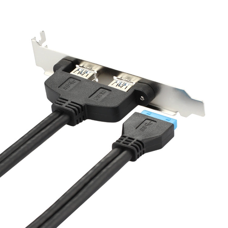 USB3.0 20P F/2AF PCI Rear Baffle Cable