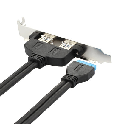 USB3.0 20P F/2AF PCI Rear Baffle Cable