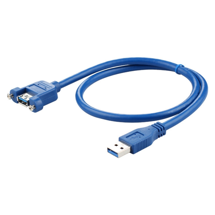 USB 3.0 Male to Female Extension Cable with Screw Nut, Cable Length: 30cm, 30cm