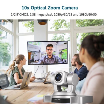 YANS YS-H810DSY 1080P HD 10X Zoom Lens Video Conference Camera with Remote Control, US Plug