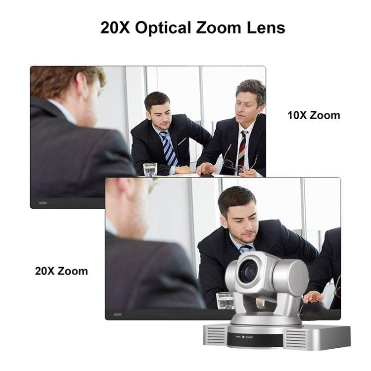 YANS YS-H820DSY 1080P HD 20X Zoom Lens Video Conference Camera with Remote Control, US Plug