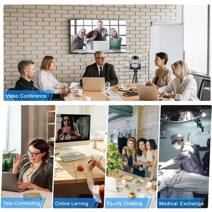 YANS YS-H820DSY 1080P HD 20X Zoom Lens Video Conference Camera with Remote Control, US Plug